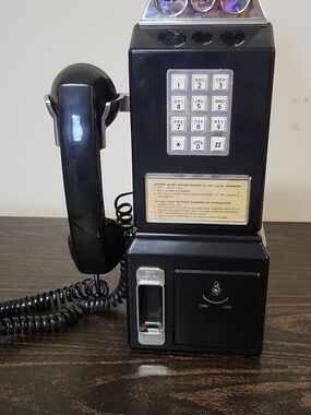 1950s inspired working Vintage payphone Coin Bank 1980's